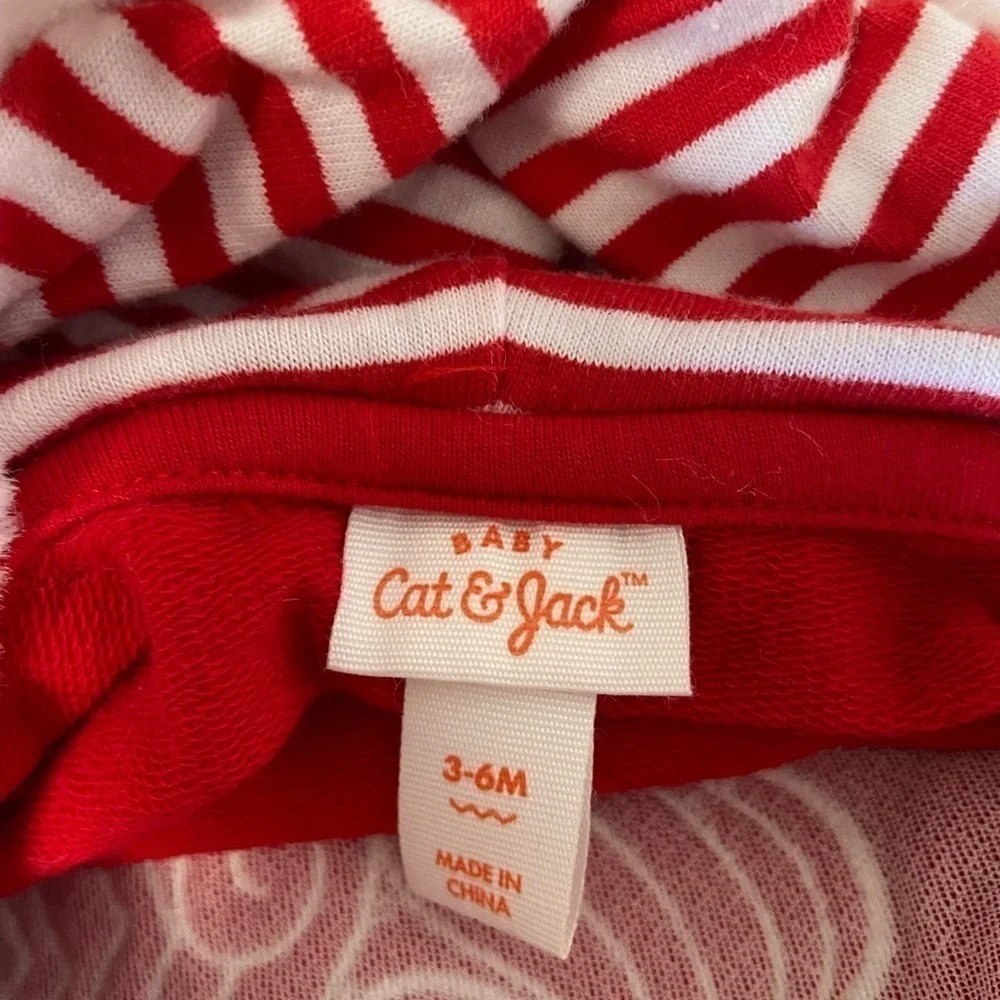 Baby Onsie Santa red baby jammies cat & Jacks size 3-6months